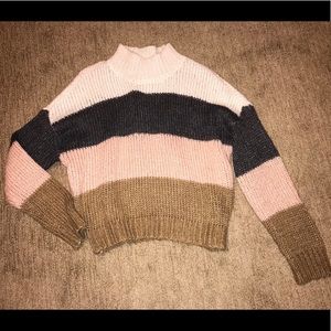 Turtleneck crop sweater